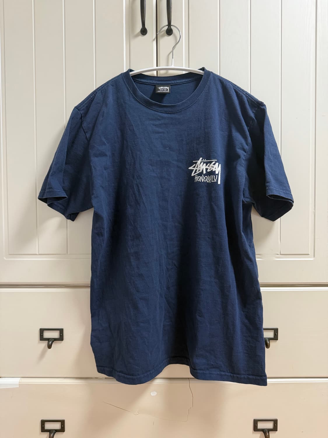 스투시(stussy) 호놀룰루 반팔 티셔츠 네이비 M 상품이미지1