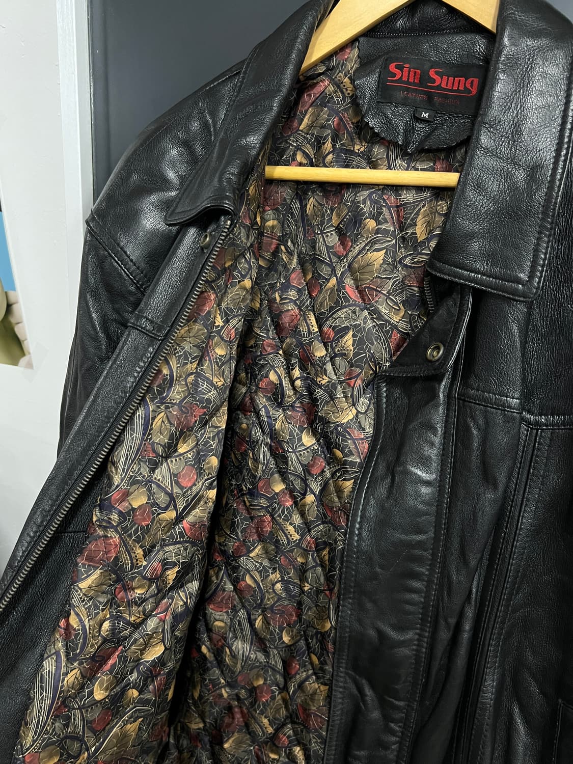 Vintage 오리지널 빈티지 양가죽 봄버 레더 자켓 상품이미지4