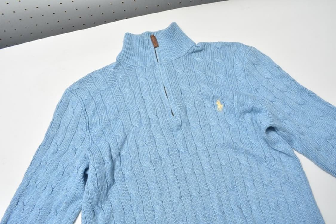 폴로 랄프로렌 반집업 케이블 니트 S N1296 상품이미지3
