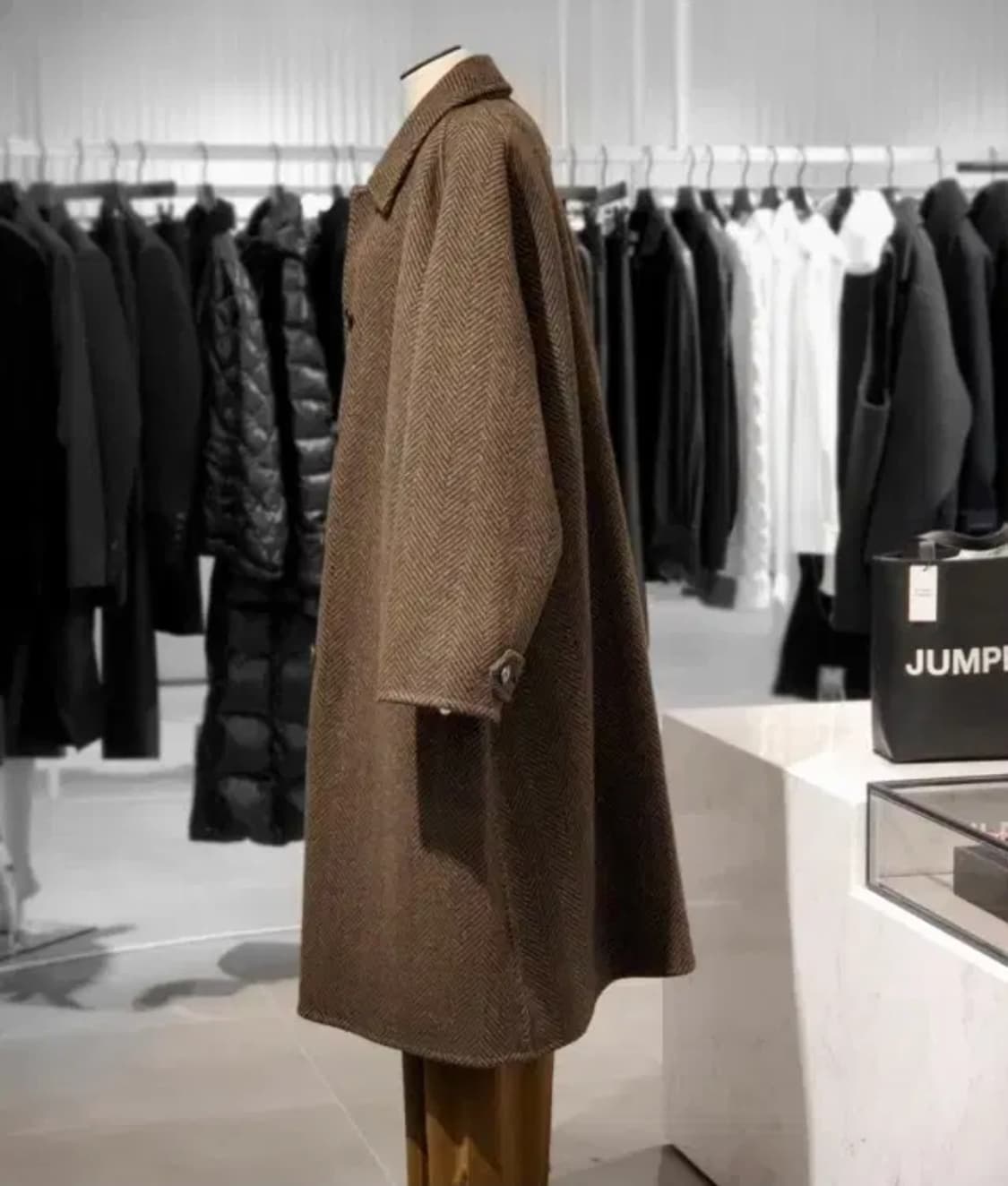 스튜디오톰보이 울 헤링본 코트 상품이미지3