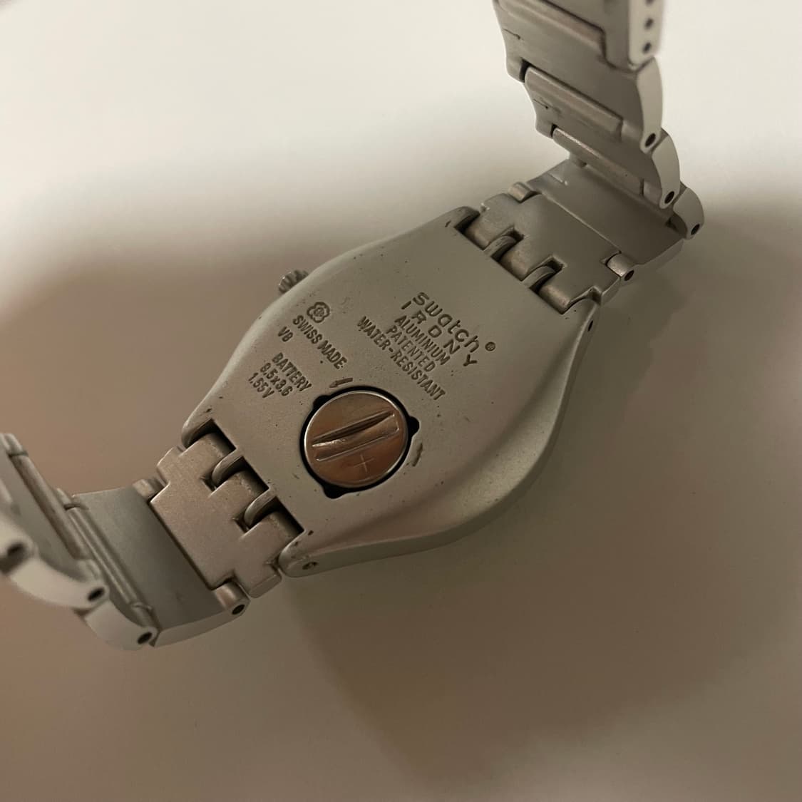 99년판 빈티지 스와치 아이러니 메탈 실버 상품이미지4