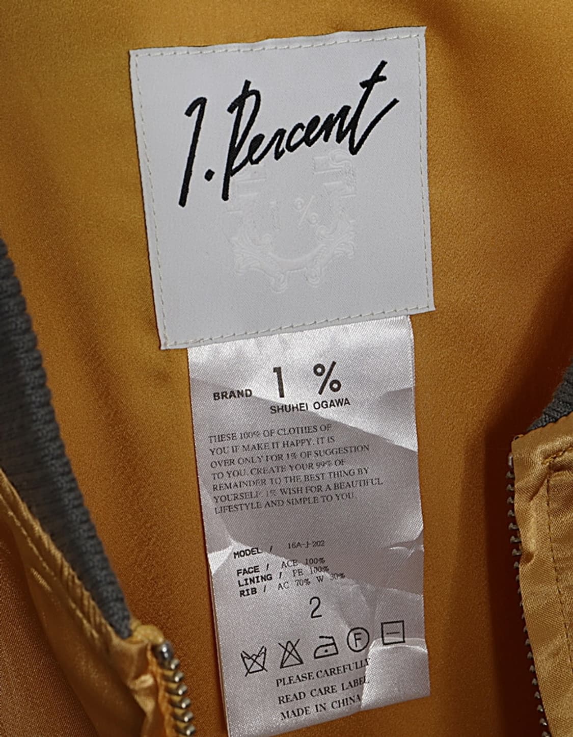 1.Percent SHUHEI OGAWA Souvenir Jacket 상품이미지8