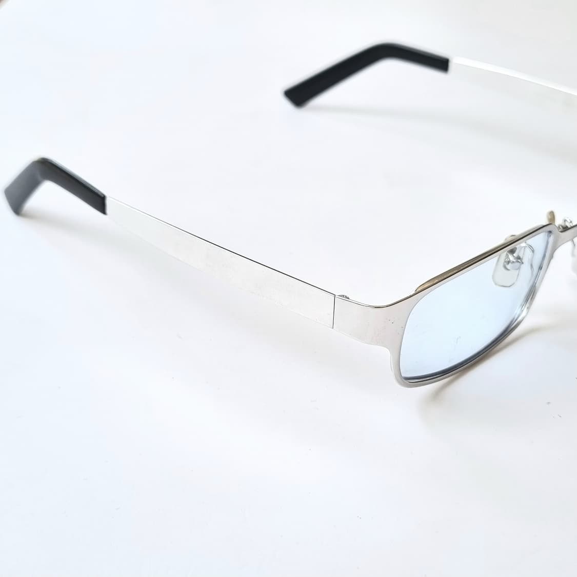 데드스탁 실버 메탈 슬림 프레임 긱시크 안경테 792 상품이미지8