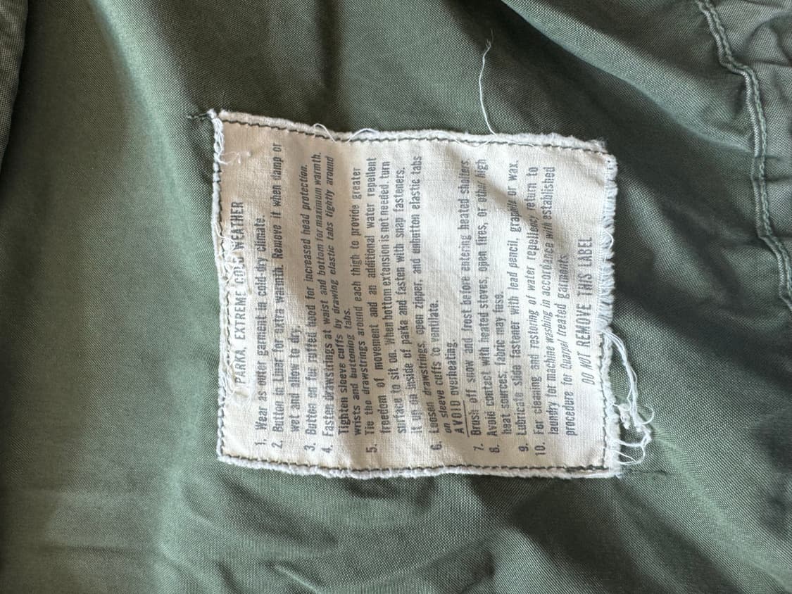 70s M65 오리지널 피쉬테일파카 XL 내피포함 상품이미지5