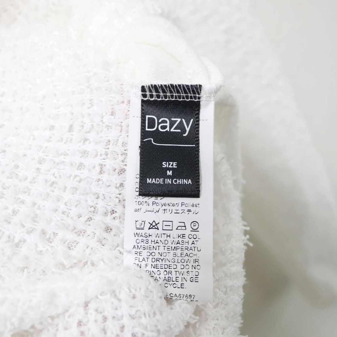 DAZY 오프숄더 퍼 니트 59627 상품이미지5