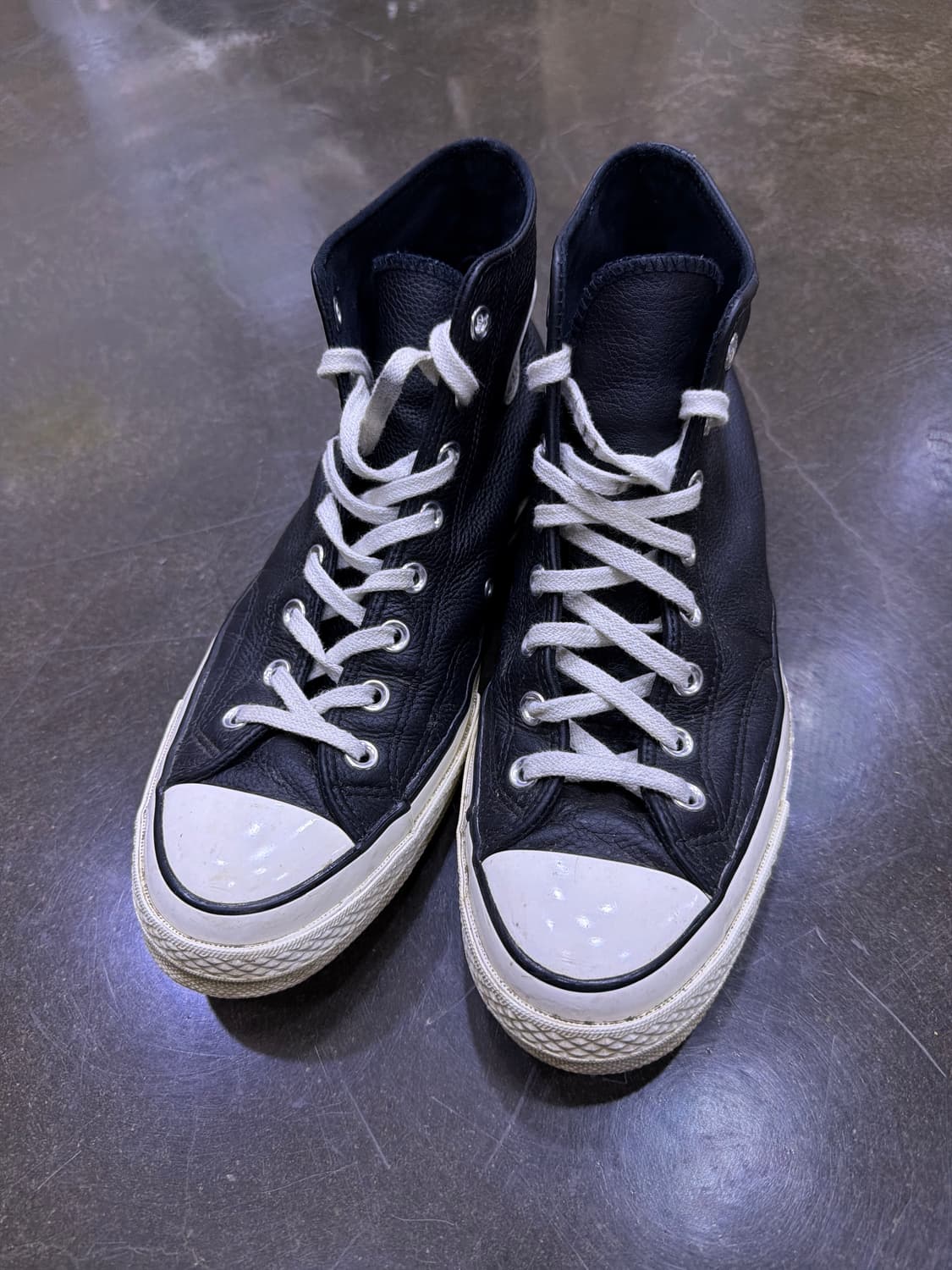 컨버스 올스타 척테일러 70 하이 레더 가죽 블랙 280 상품이미지2