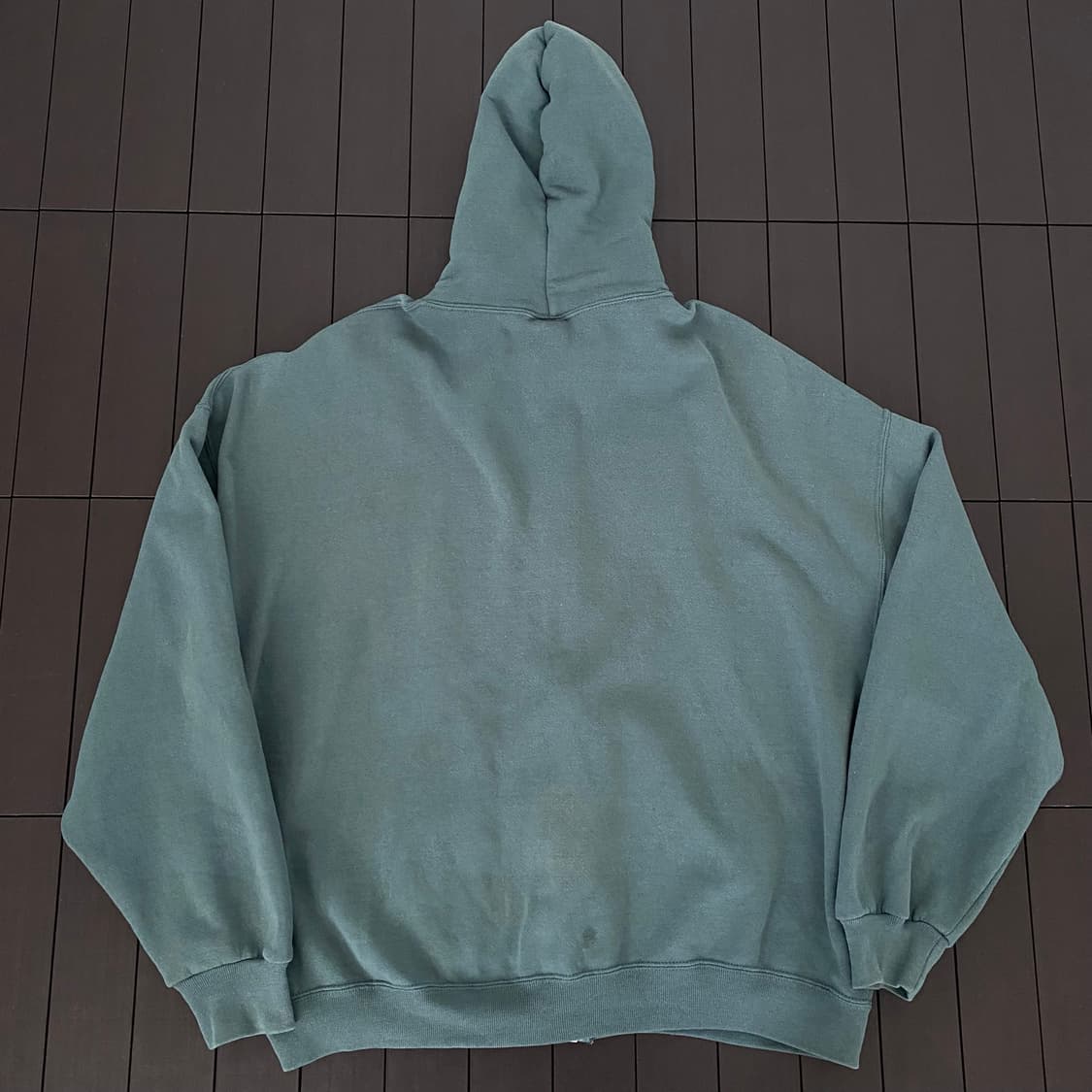 (XXL) 00s 빈티지 러셀 후드집업 다크그린 상품이미지4