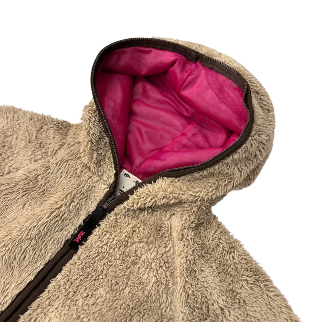 X-GIRL 엑스걸 플리스 후드 자켓 베이지 상품이미지4