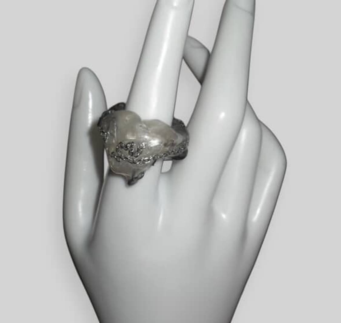 Black heart tooth ring 상품이미지1