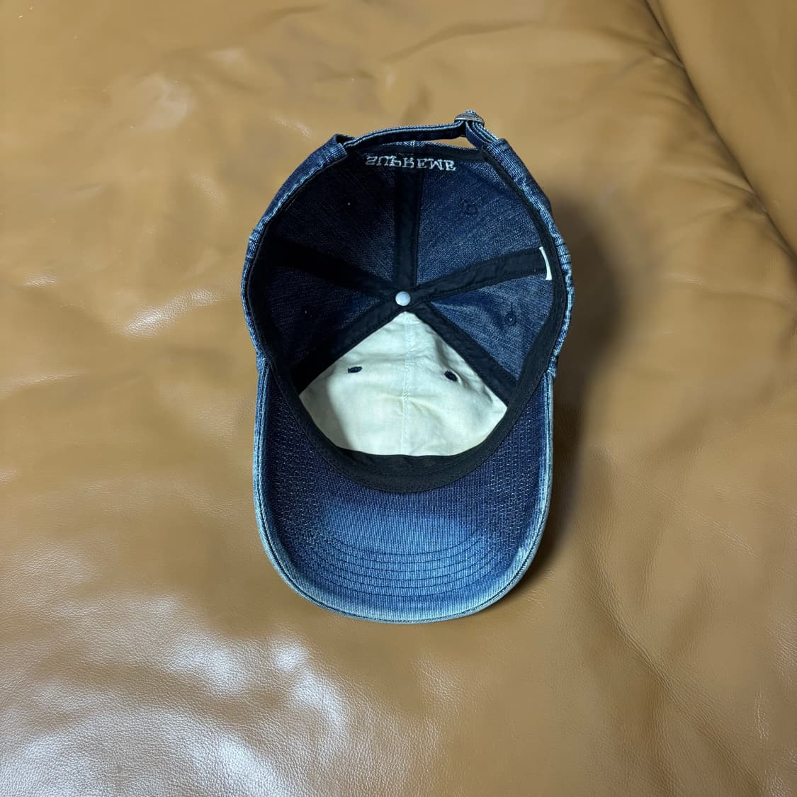Supreme 슈프림 워시드 데님 S로고 6패널 볼캡 모자 (Denim) 상품이미지6