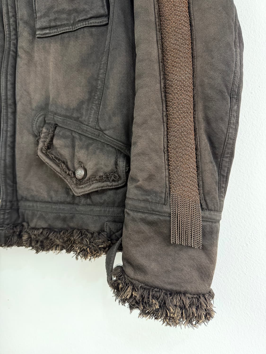 HALB by 키미노리 모리시타 체인 트리밍 필드 자켓 상품이미지3