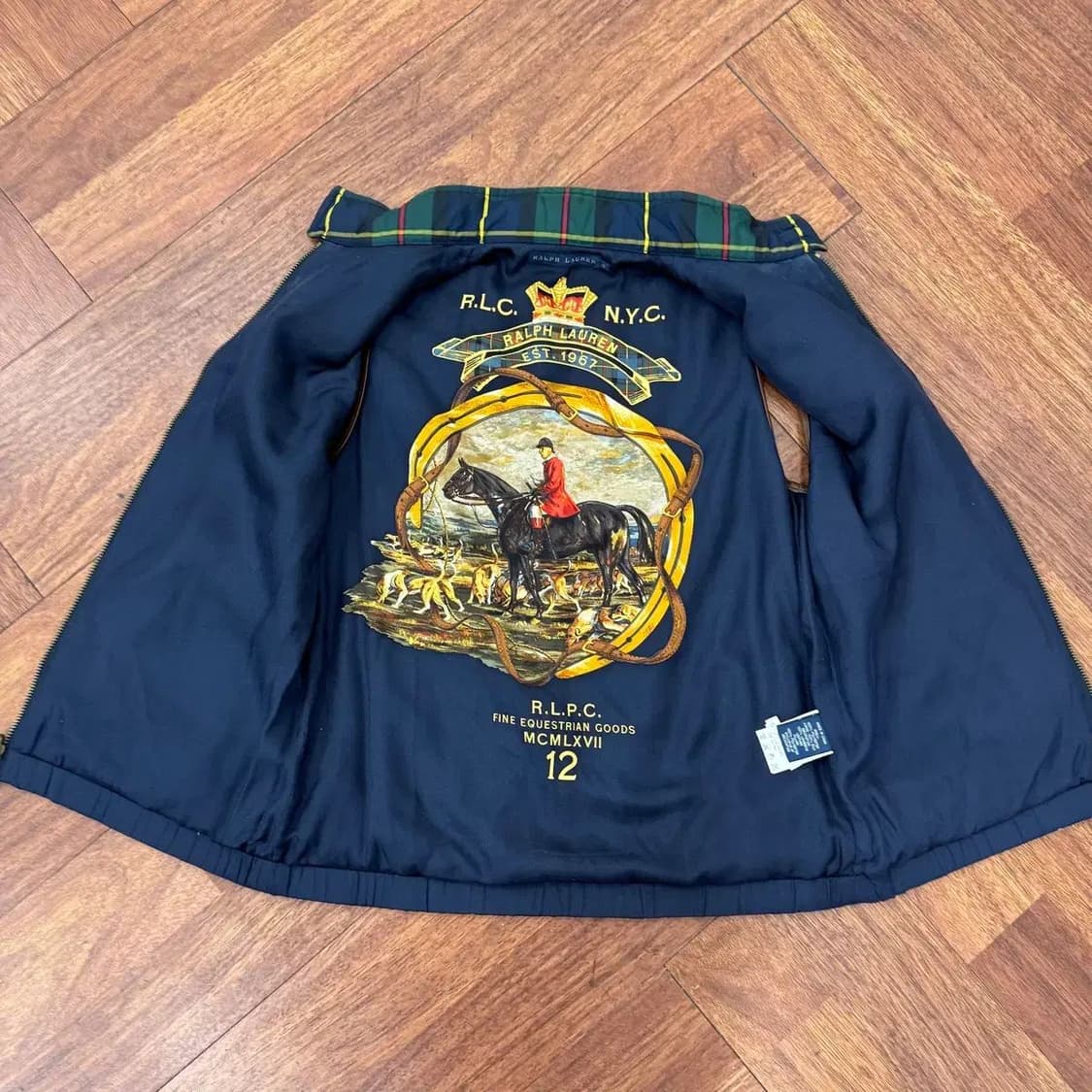 여성용 S 폴로 랄프로렌 체크 클래식로고 베스트 자켓  상품이미지4