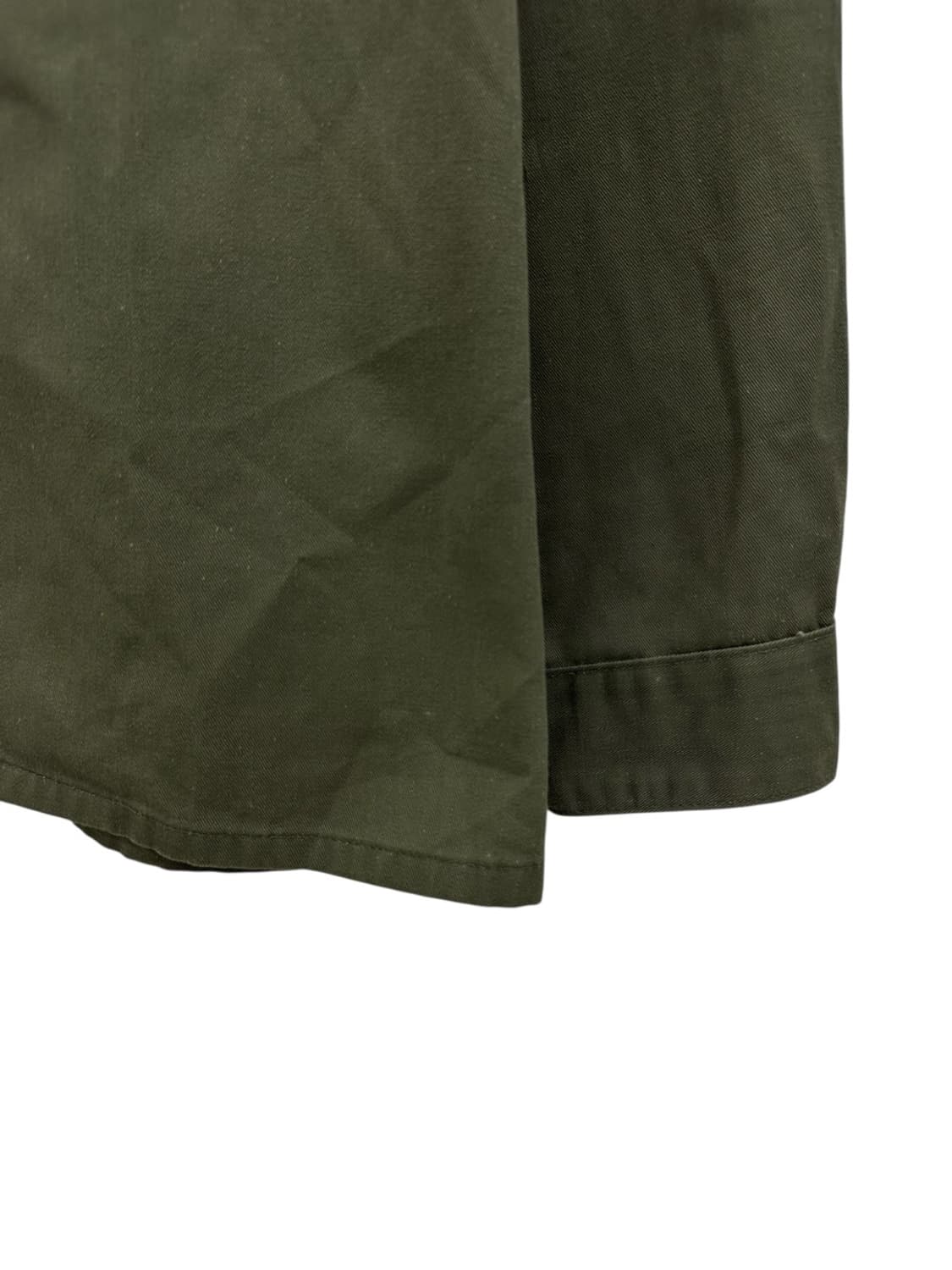 70s 미군 OG 507 밀리터리 퍼티그셔츠 카키 (M~L) 상품이미지4