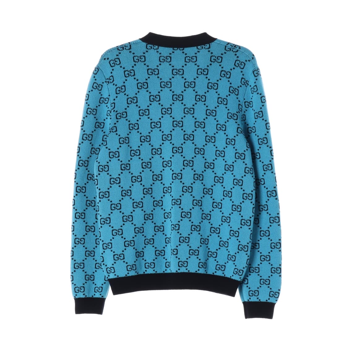 구찌 블루 GG 자카드 패턴  브이넥 울 니트 가디건 M
 상품이미지2