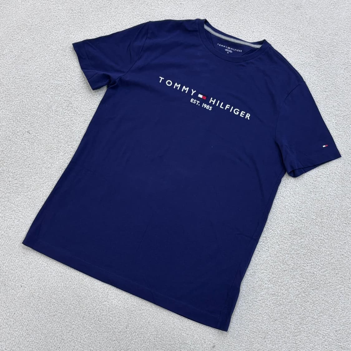 M 타미힐피거 네이비 반팔 티셔츠 0420E 상품이미지1