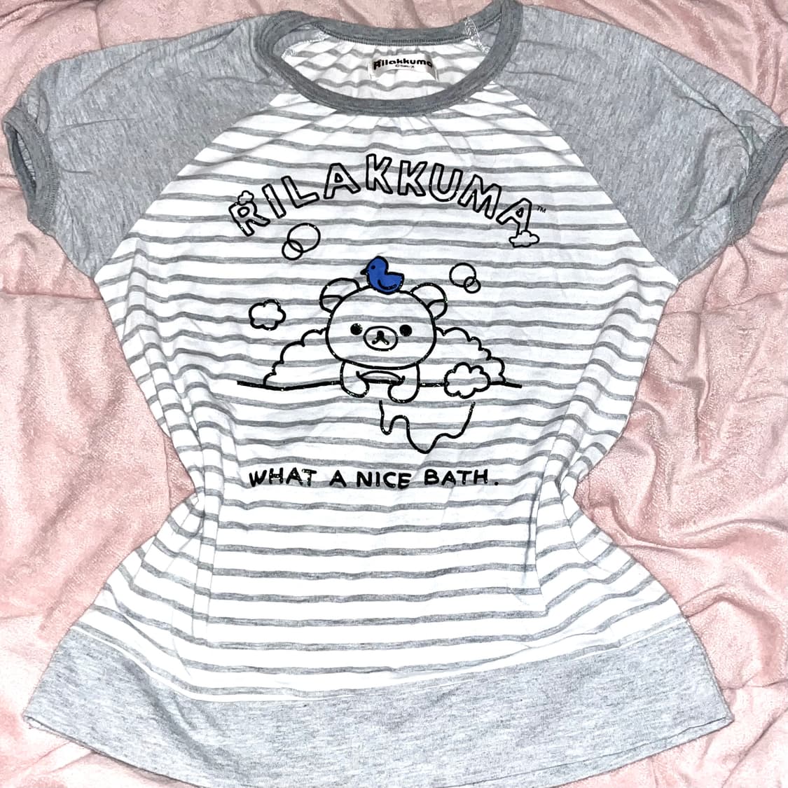 STC빈티지 리락쿠마 스트라이프 반팔티 산엑스 상품이미지1