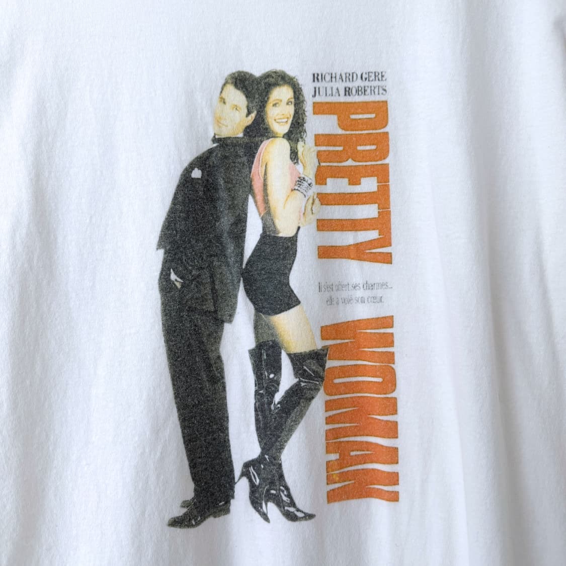 귀여운여인 프리티우먼 영화 무비 포스터 빈티지 반팔 티셔츠 상품이미지3