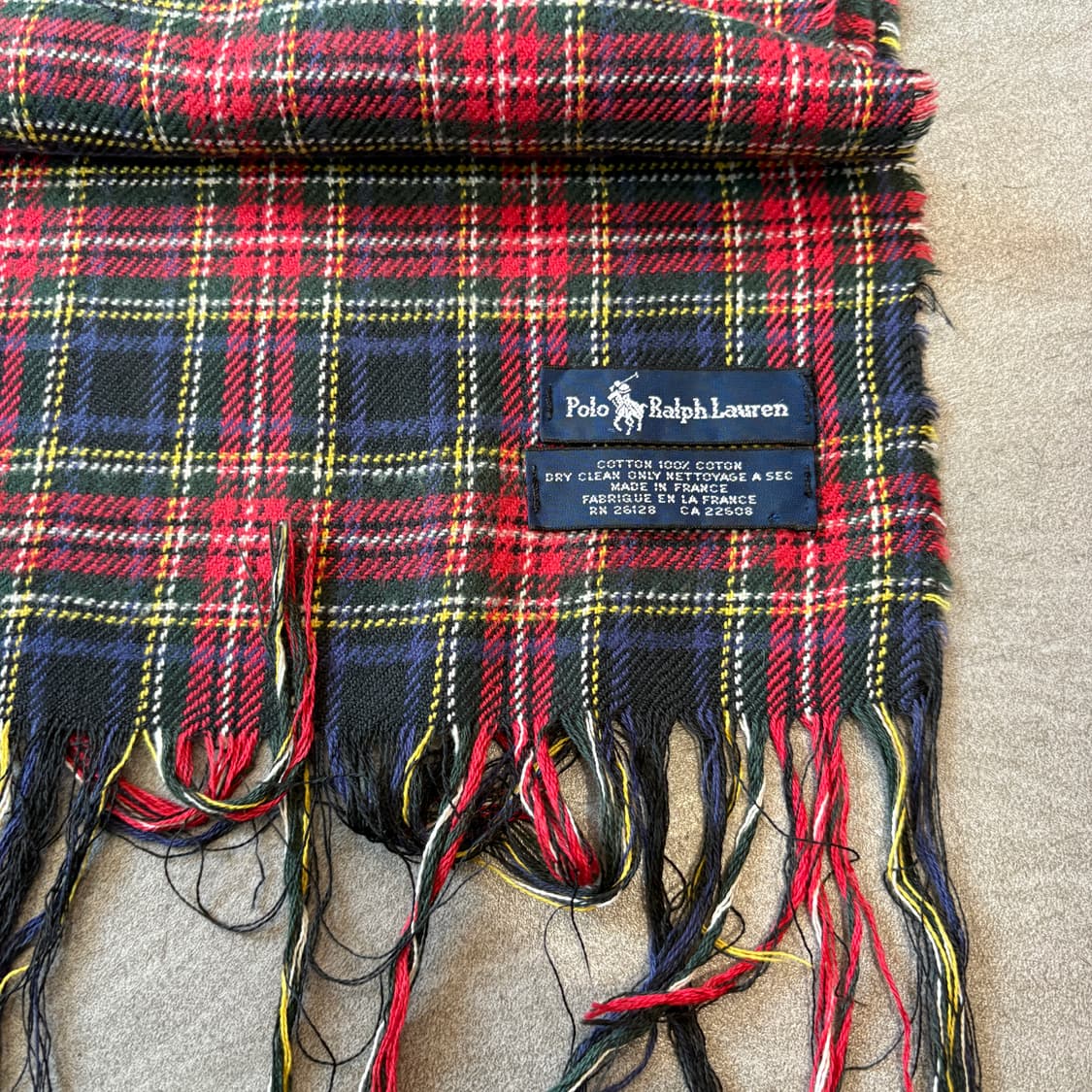 폴로 정품 프랑스 생산 코튼 머플러 목도리 상품이미지5