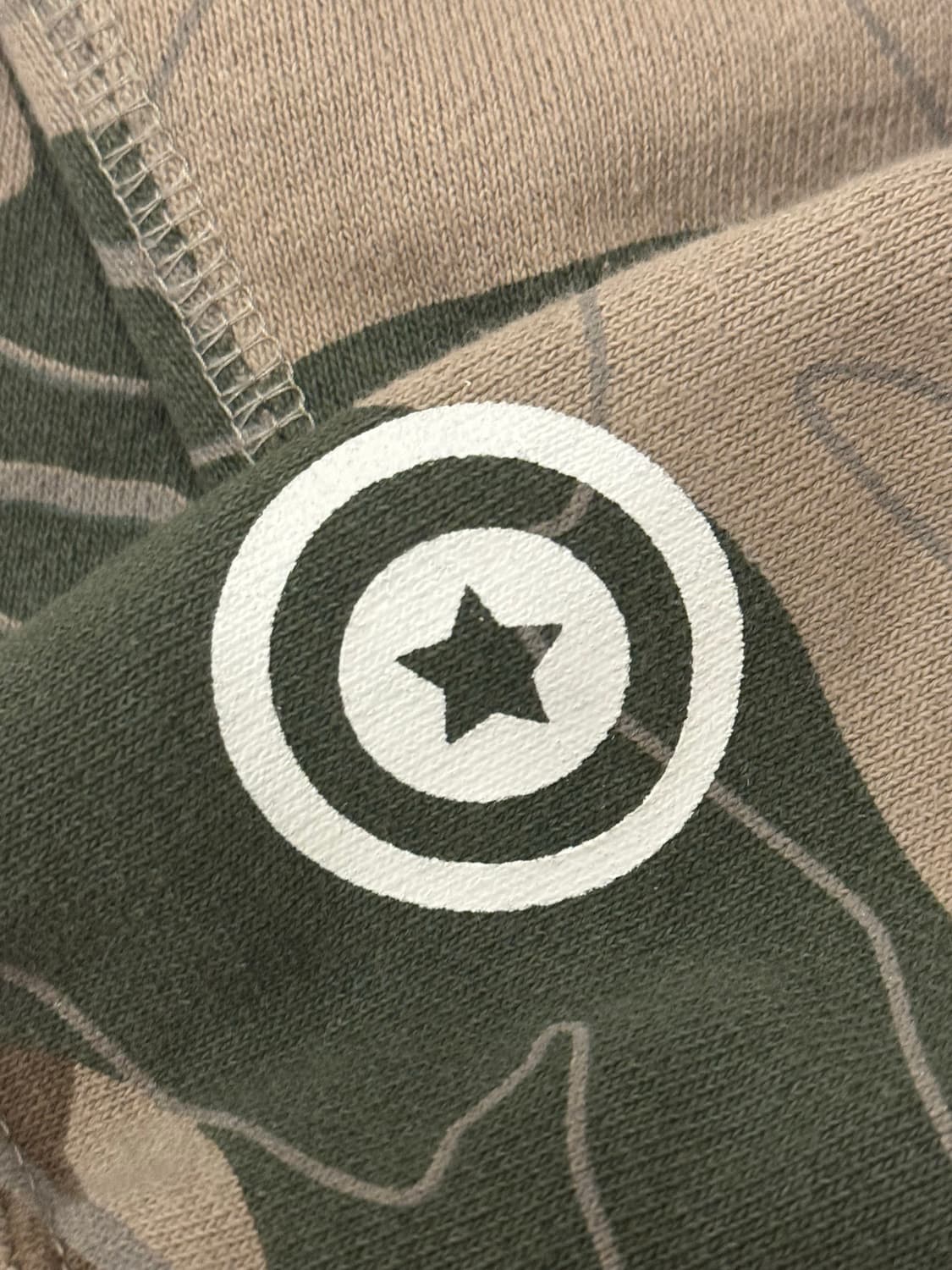 Bape 베이프 레이어드 라인 카모 샤크 풀 집 후드 토프 녹계 황계 상품이미지6