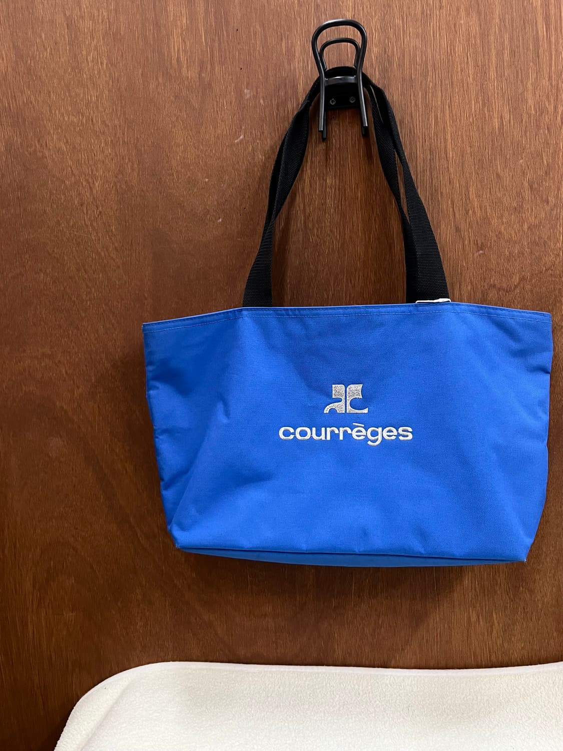 꾸레쥬 로고 쇼퍼백 블루 상품이미지1