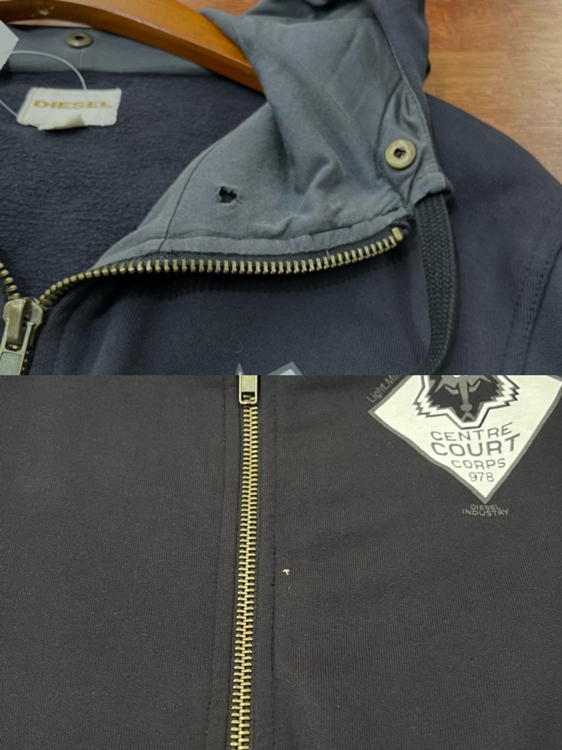 디젤 LMSW 프린팅 후드집업 상품이미지10