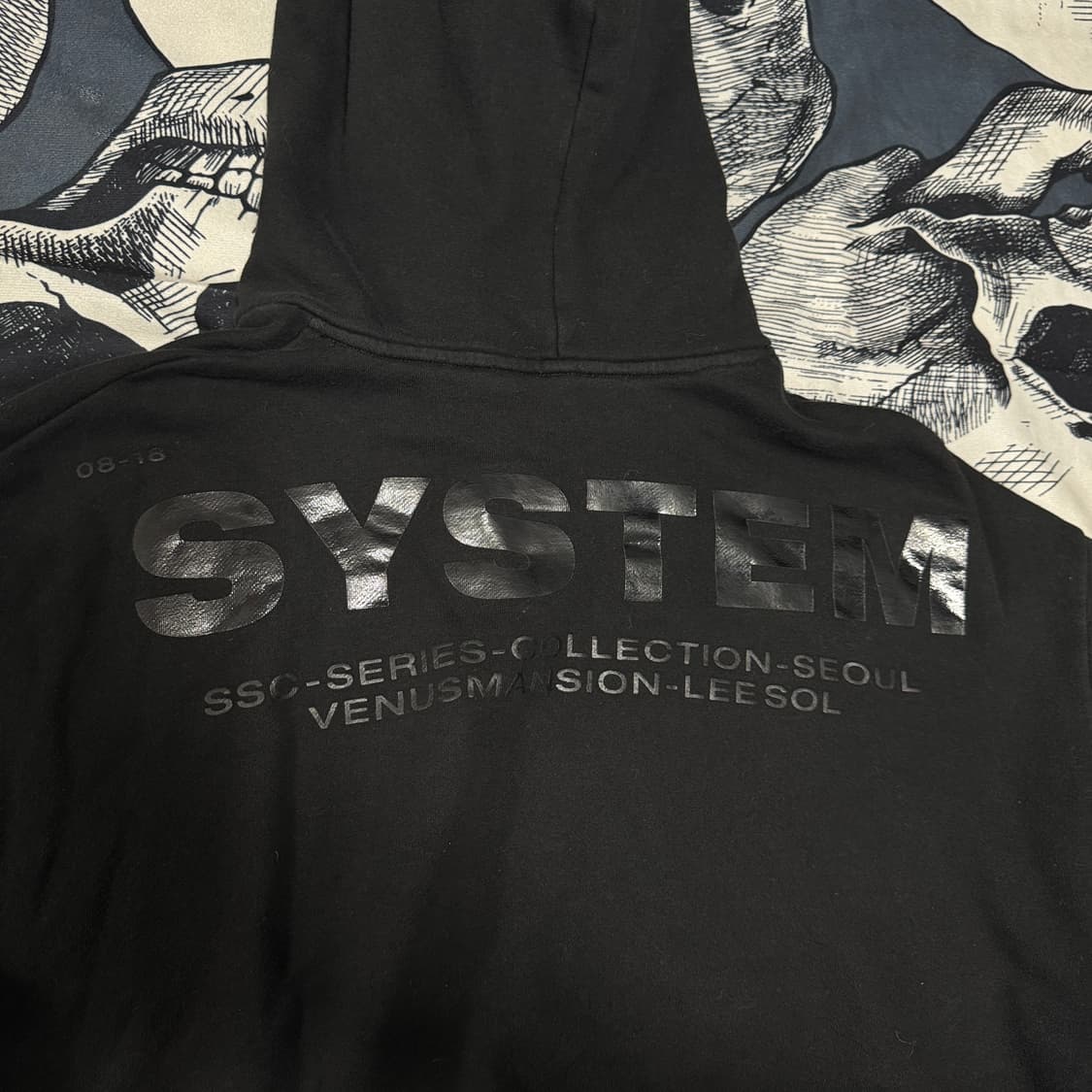 시스템옴므 백로고 후드티  95 사이즈 상품이미지5