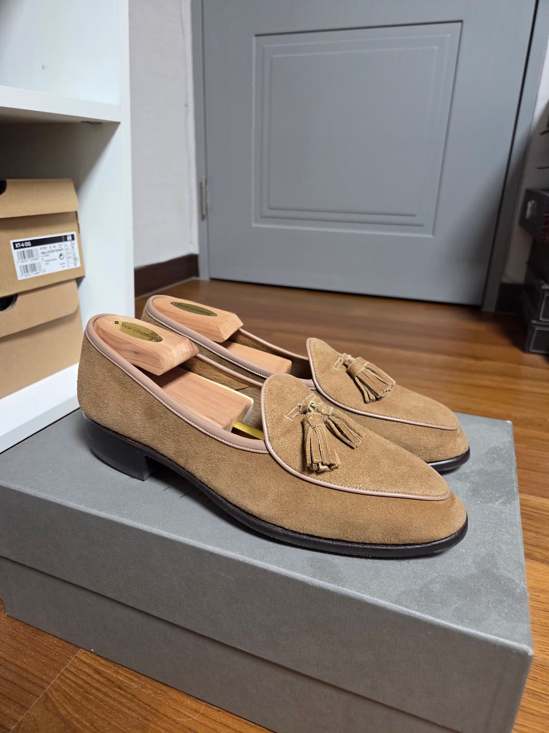 Baudoin & Lange 스웨이드 태슬 로퍼 남성 구두 상품이미지3