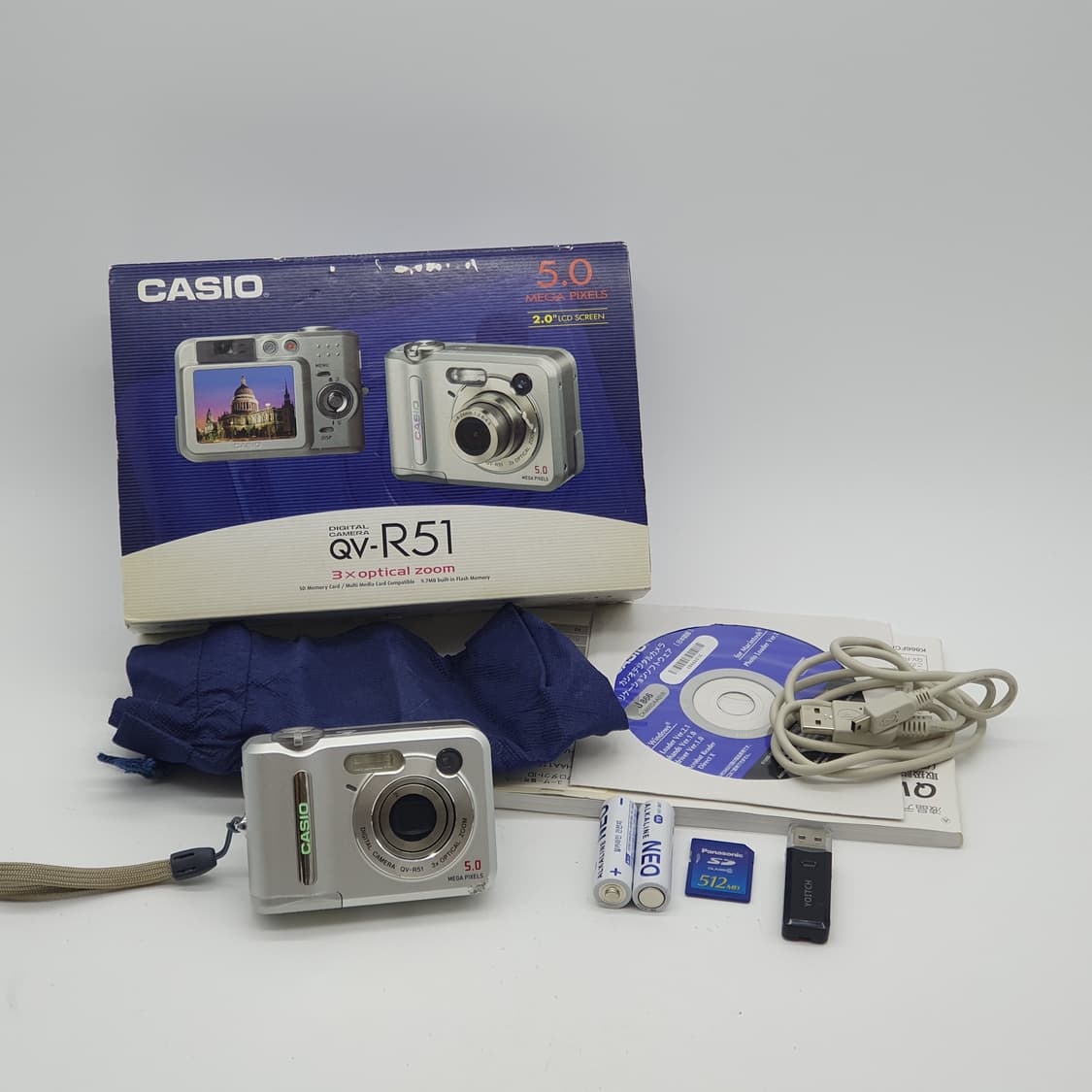 카시오 QV-R51 박스 실버 메탈릭⌚빈티지 디카 디지털카메라 상품이미지9