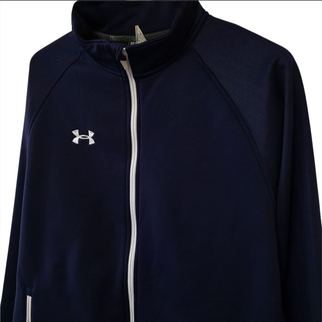 언더아머 네이비 져지 100-105 트랙탑 상품이미지4