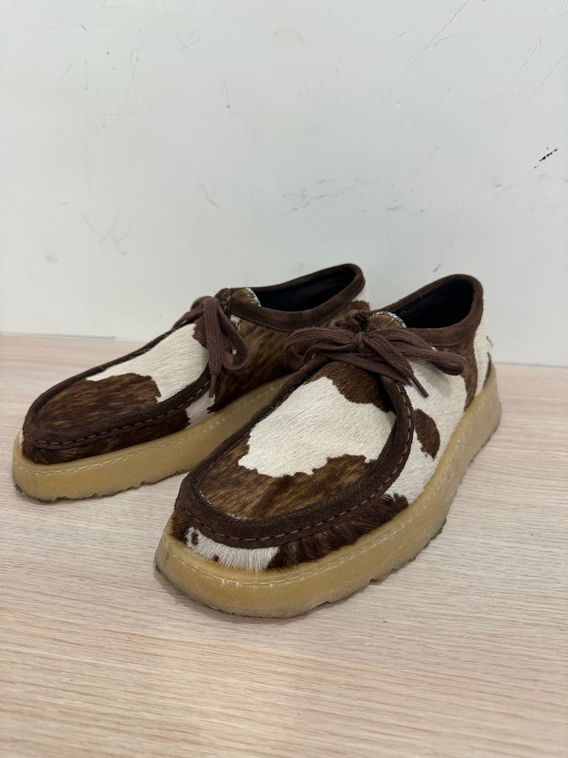 (43) 자라 클락스 왈라비 레더 모카신 더비 슈즈 상품이미지3