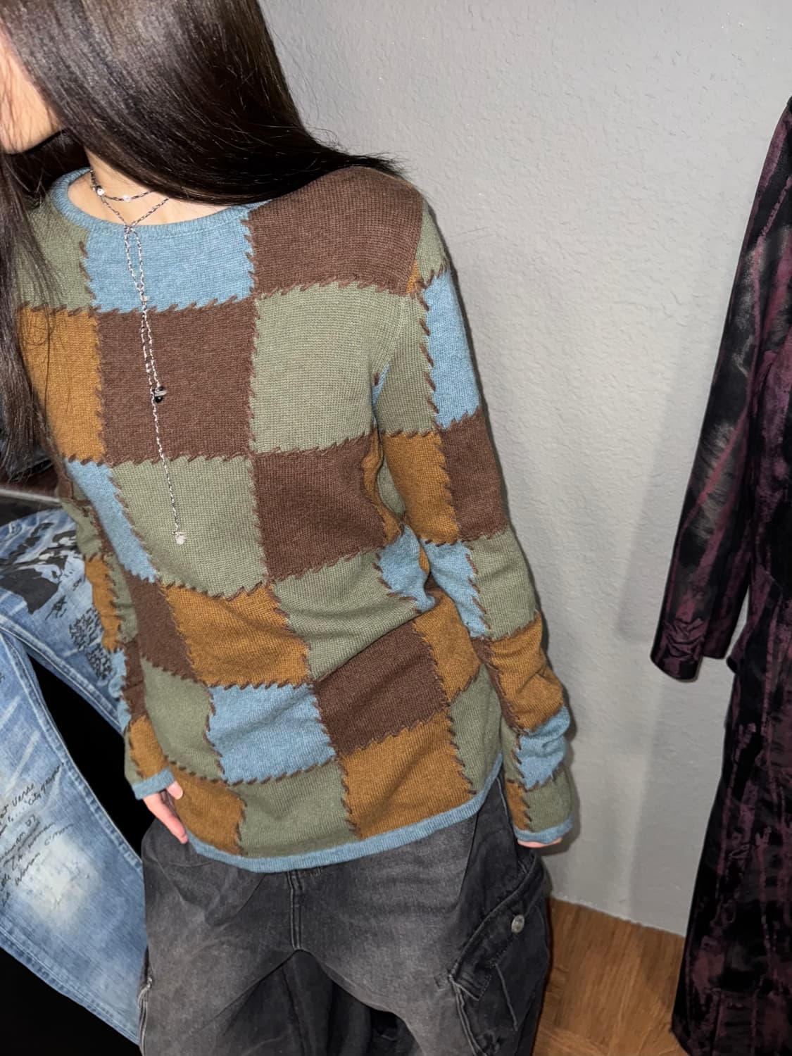 살바토레 페레가모 블럭 니트 상품이미지2