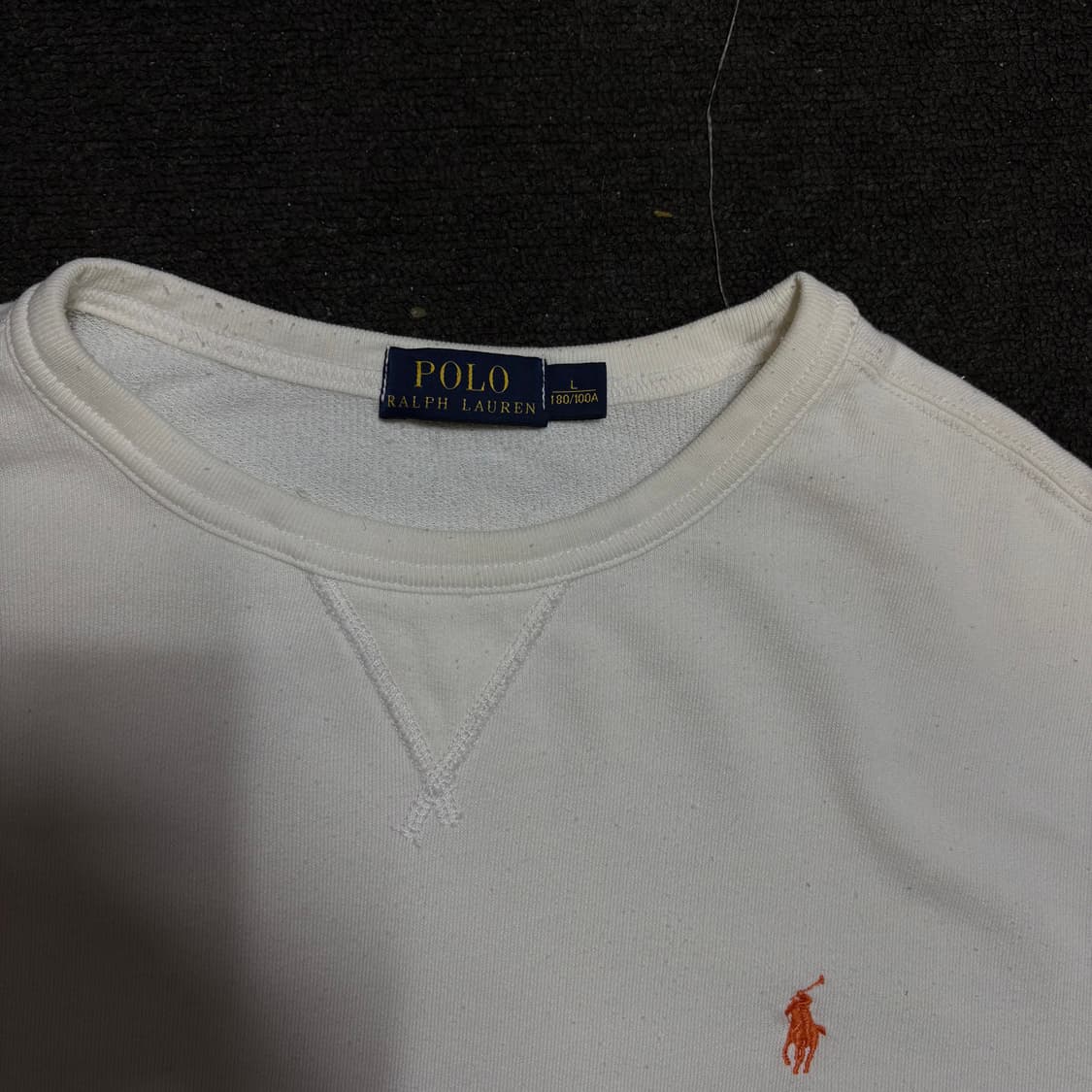 폴로랄프로렌 화이트 맨투맨 L 상품이미지3