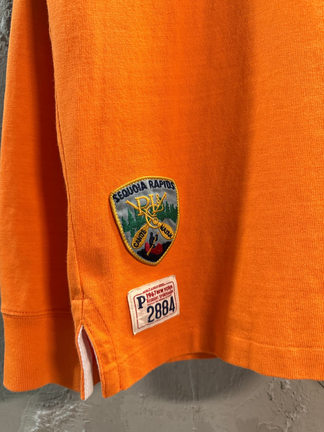 폴로 랄프로렌 스트라이프 럭비 셔츠 오렌지 M 상품이미지2