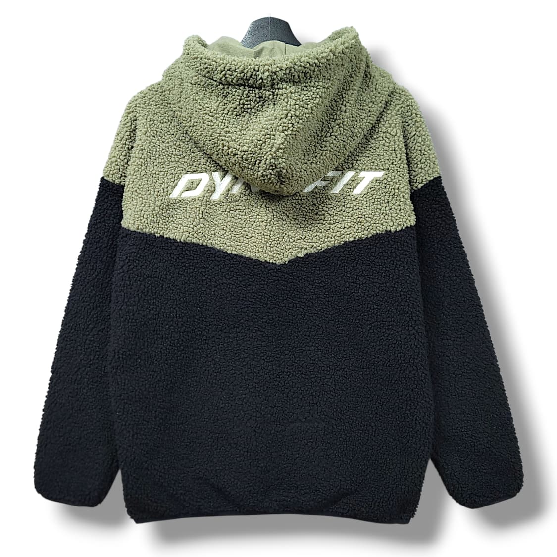 [M] 다이나핏 라이트 카키&블랙 후드 플리스 상품이미지2