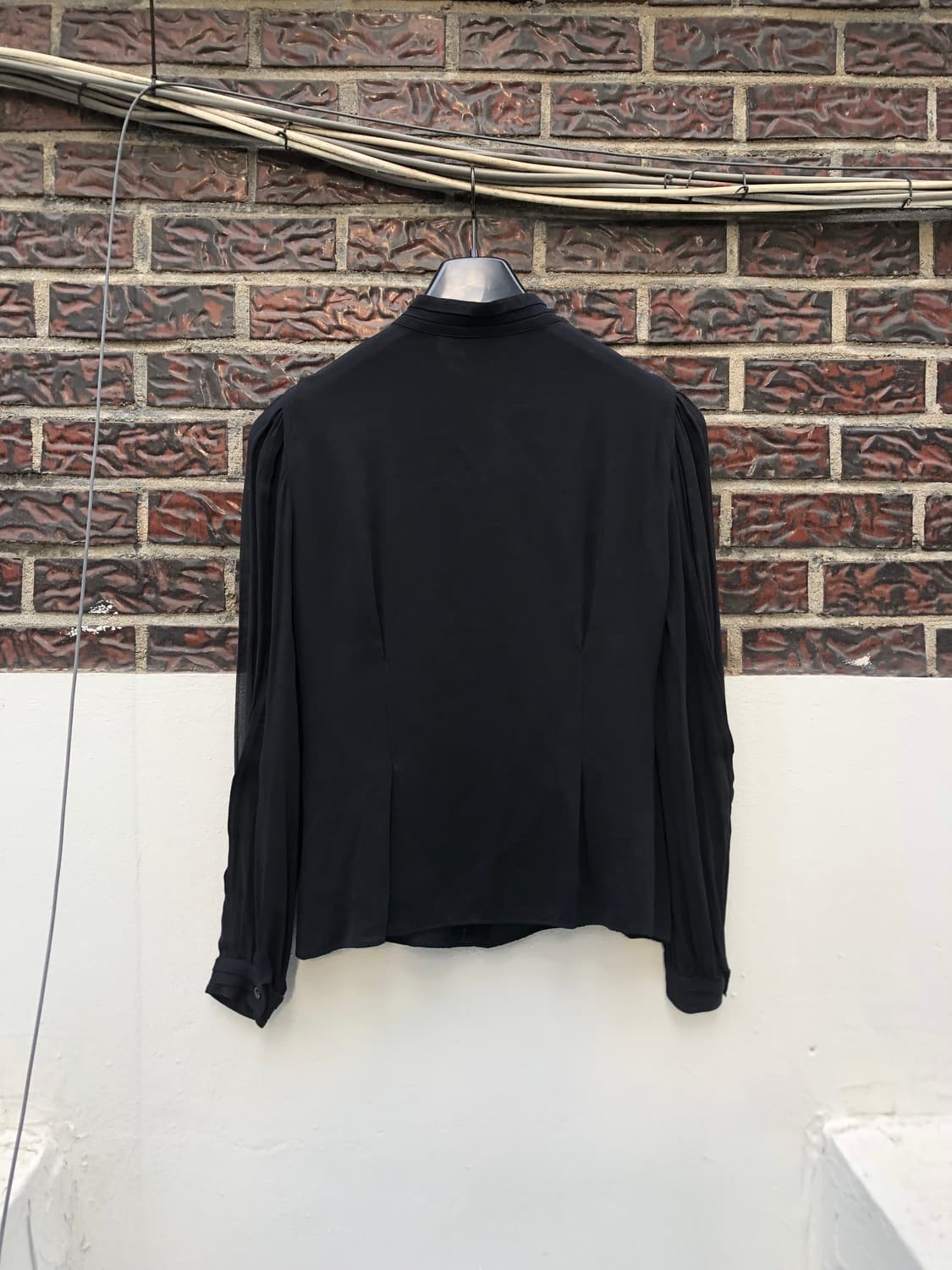 Armani See-through Sleeve Silk Shirt 상품이미지7