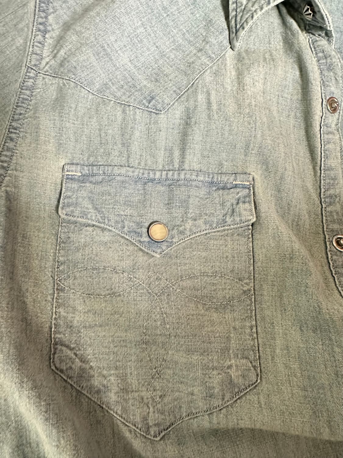 더블알엘 rrl 샴브레이 웨스턴 셔츠 L 판매 상품이미지4