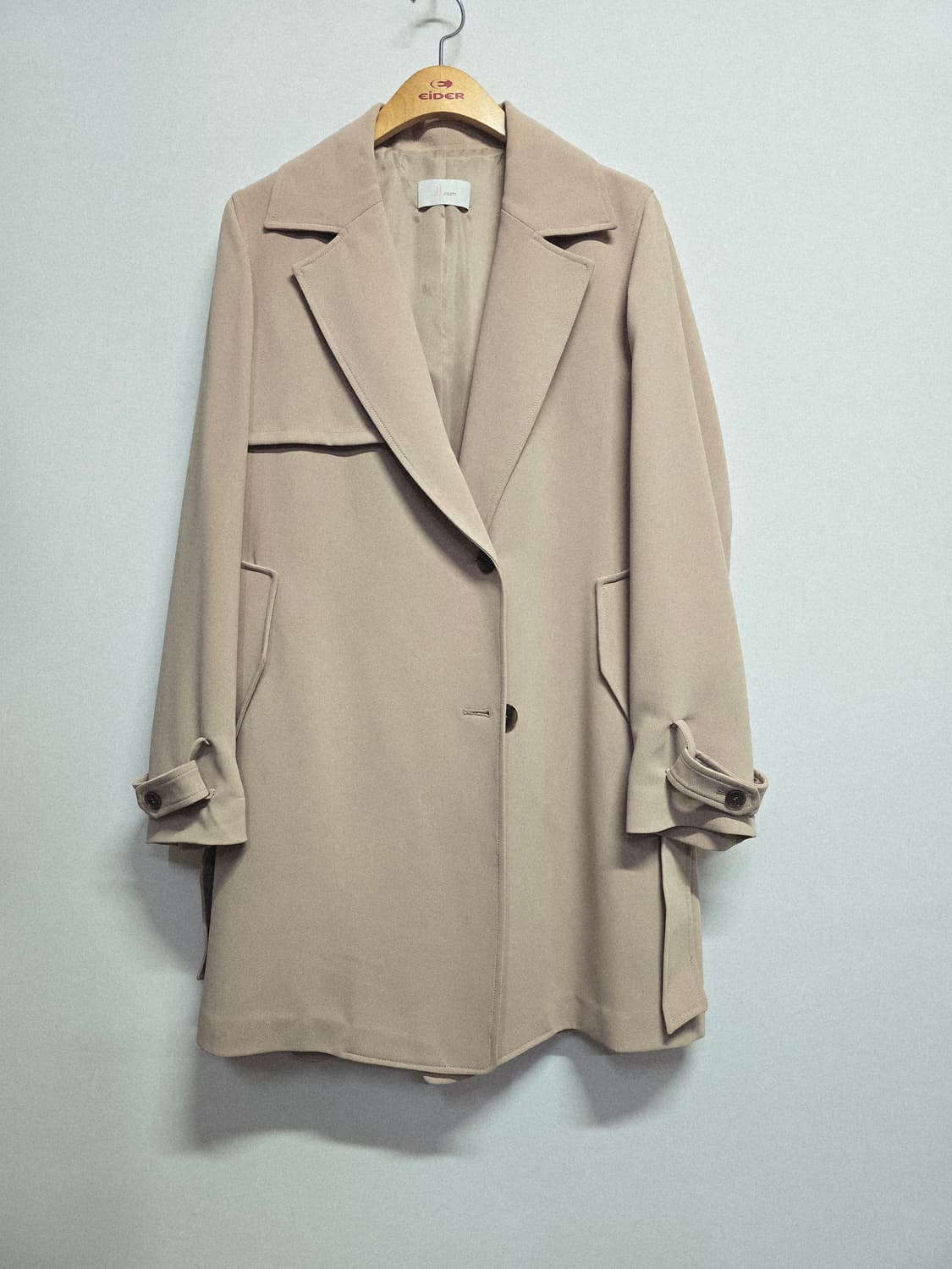 JJ지고트 베이지색 여성 코트 상품이미지1