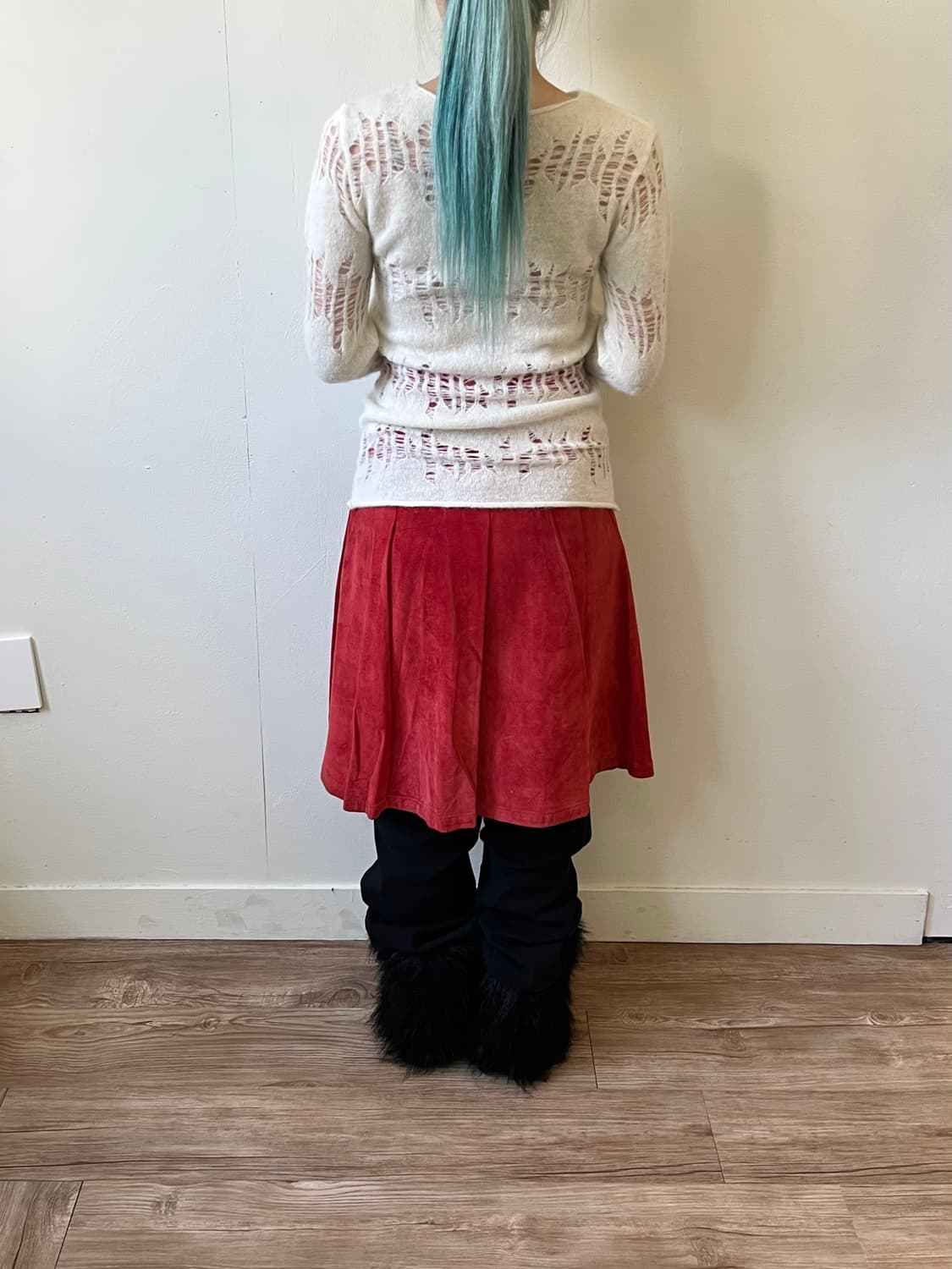 DIAGONAL 다이애그널 시스루 모헤어 스웨터 상품이미지9