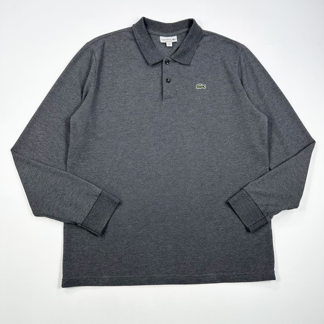 라코스테 크록 레귤러 차콜 긴팔티셔츠 (XL) 상품이미지2