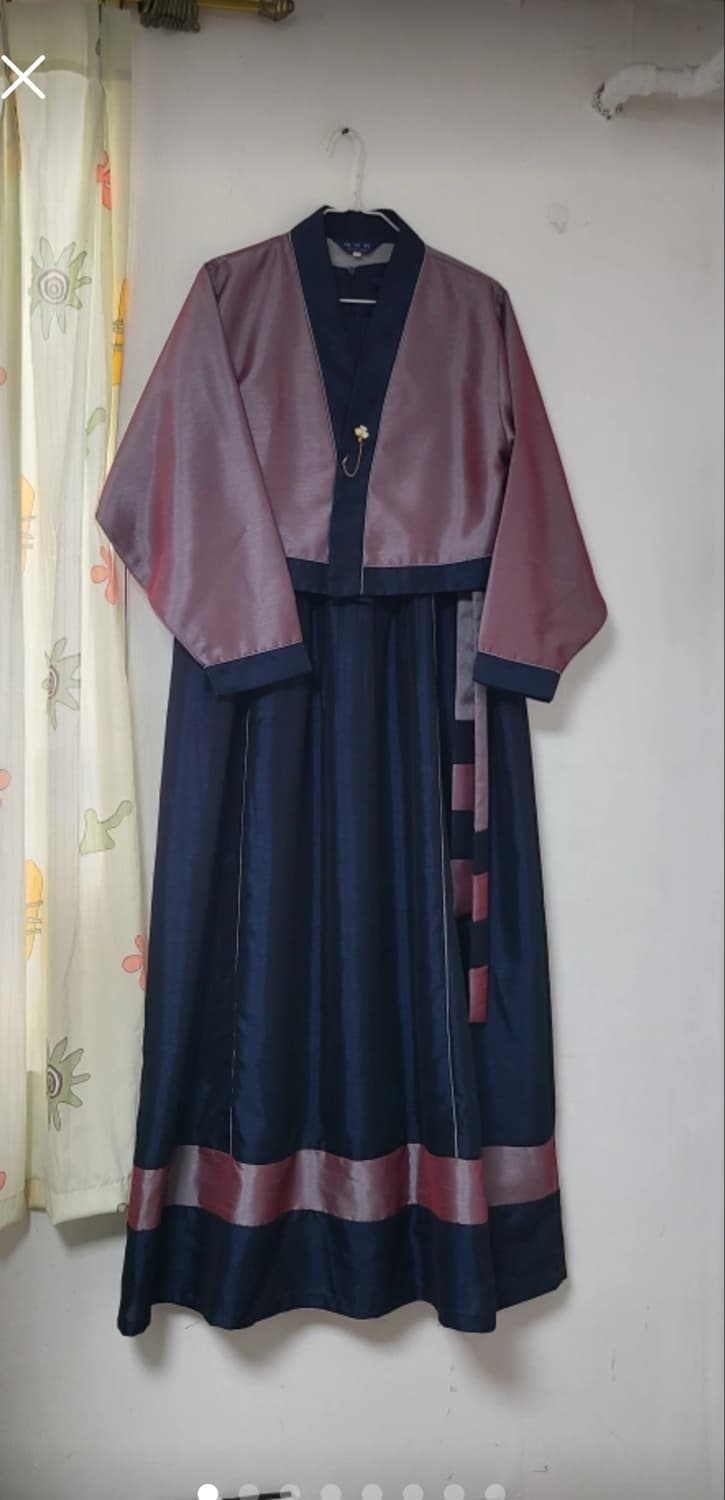 개량한복  네이비/자주(원피스와 저고리)66 상품이미지1