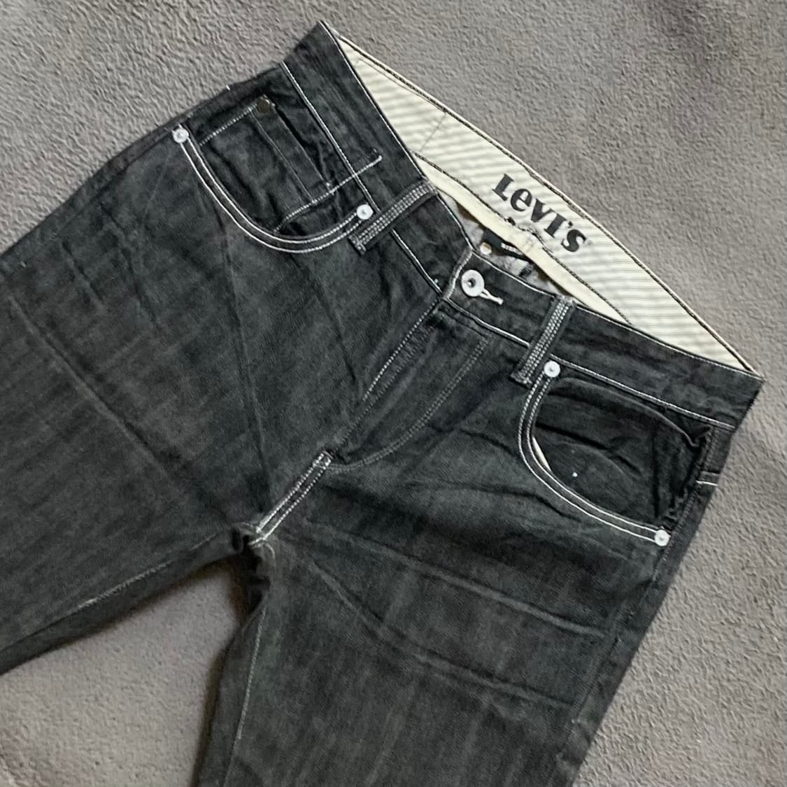 리바이스 블랙진 데님팬츠 W33 L30 상품이미지3