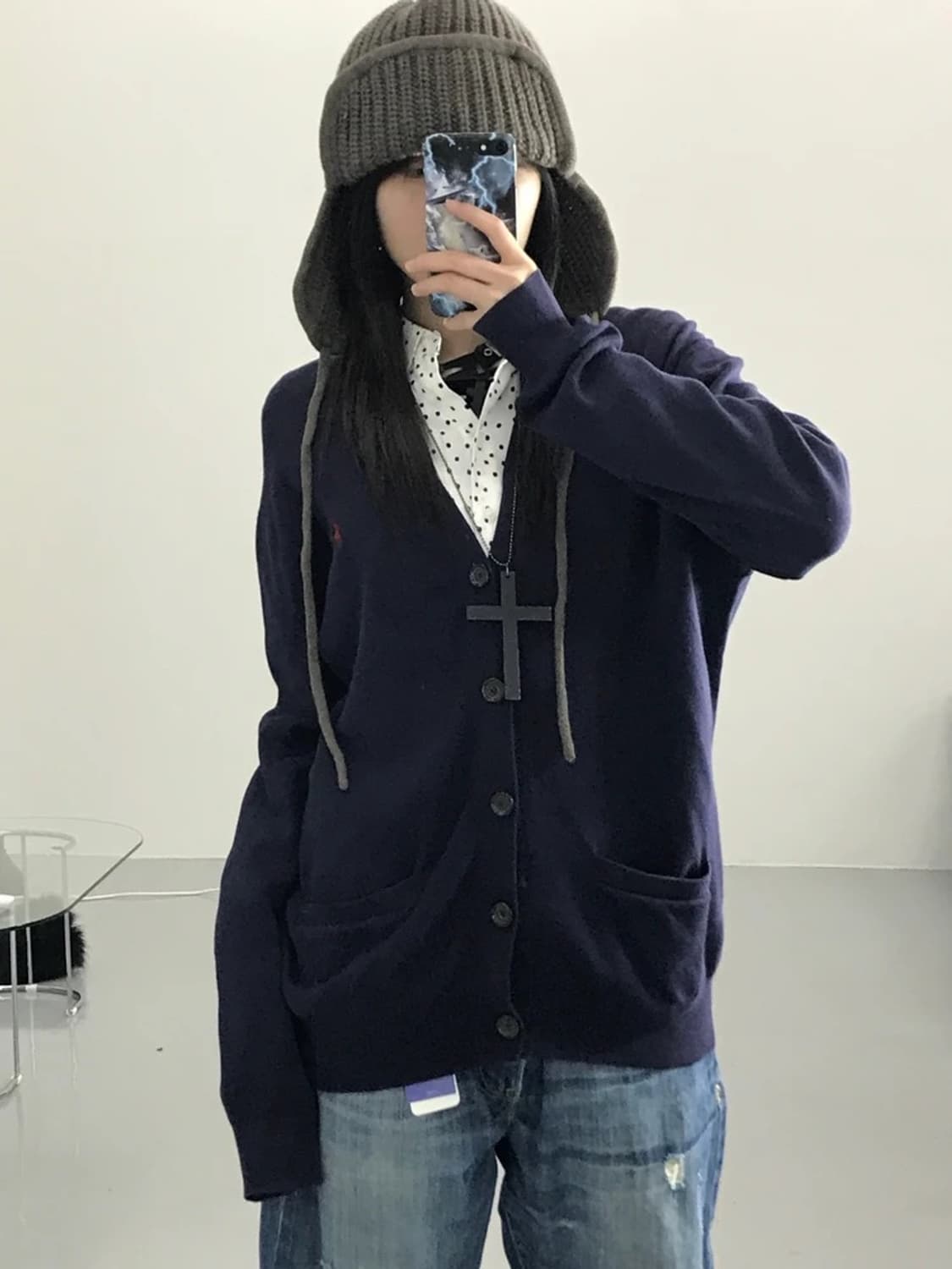 신형 폴로랄프로렌 네이비 가디건 상품이미지1