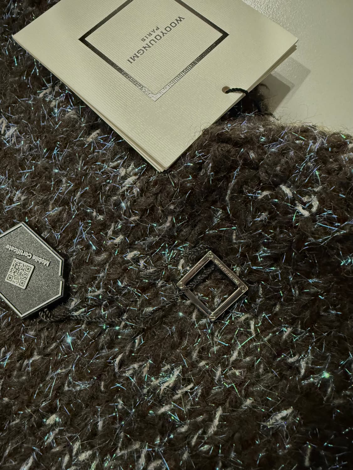 우영미 헤어리 롱슬리브 스웨터 브라운 46 상품이미지3