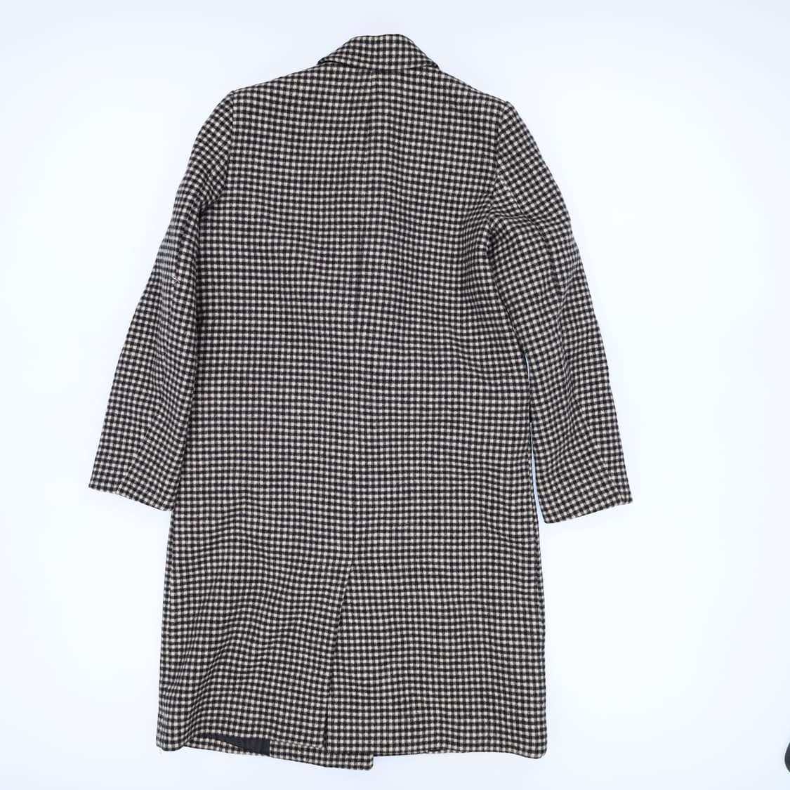 88 앳코너 울 체크 더블 코트 롱자켓 0326J 상품이미지4