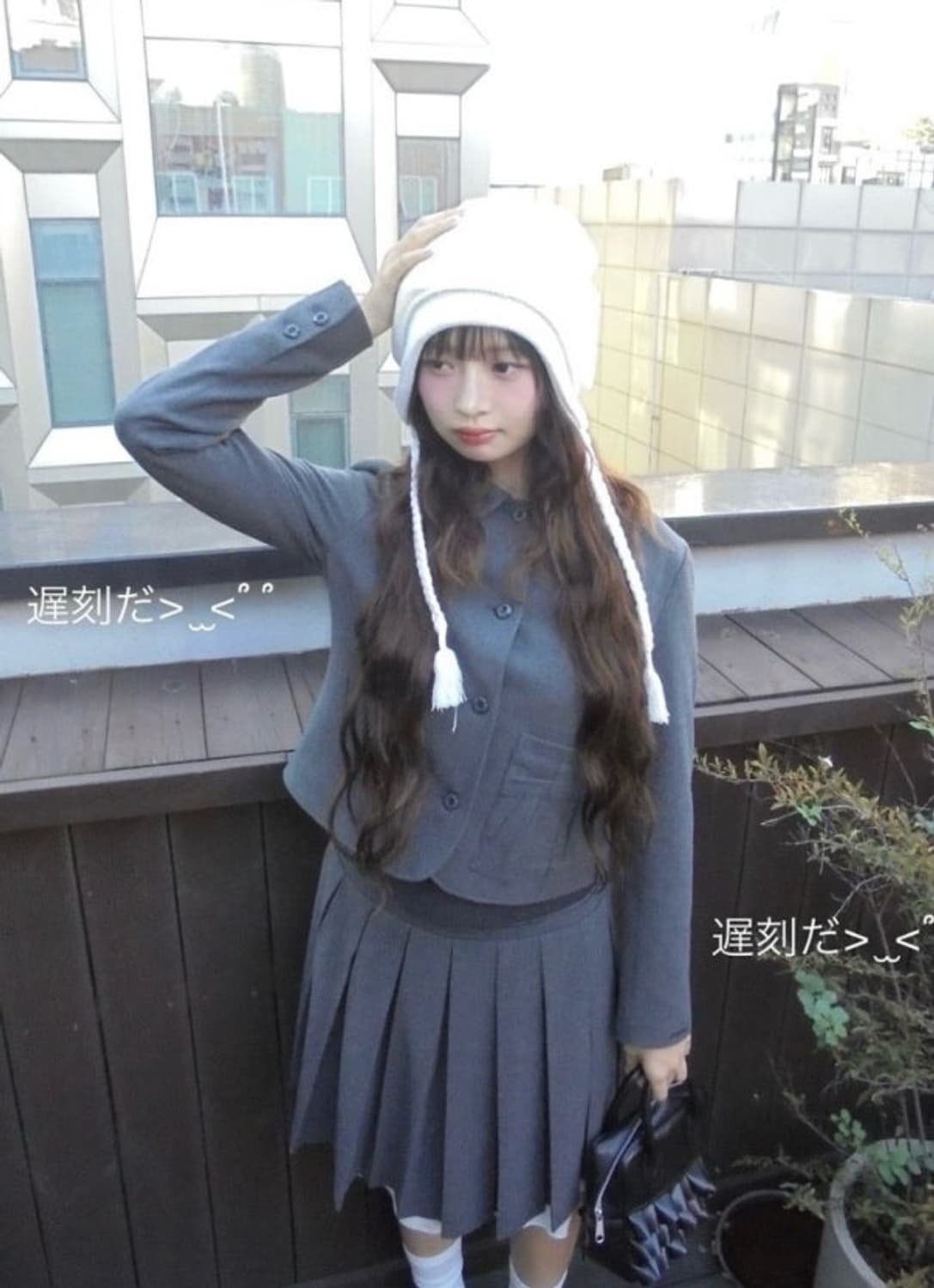 코이세이오 리본셋업 그레이 상품이미지1