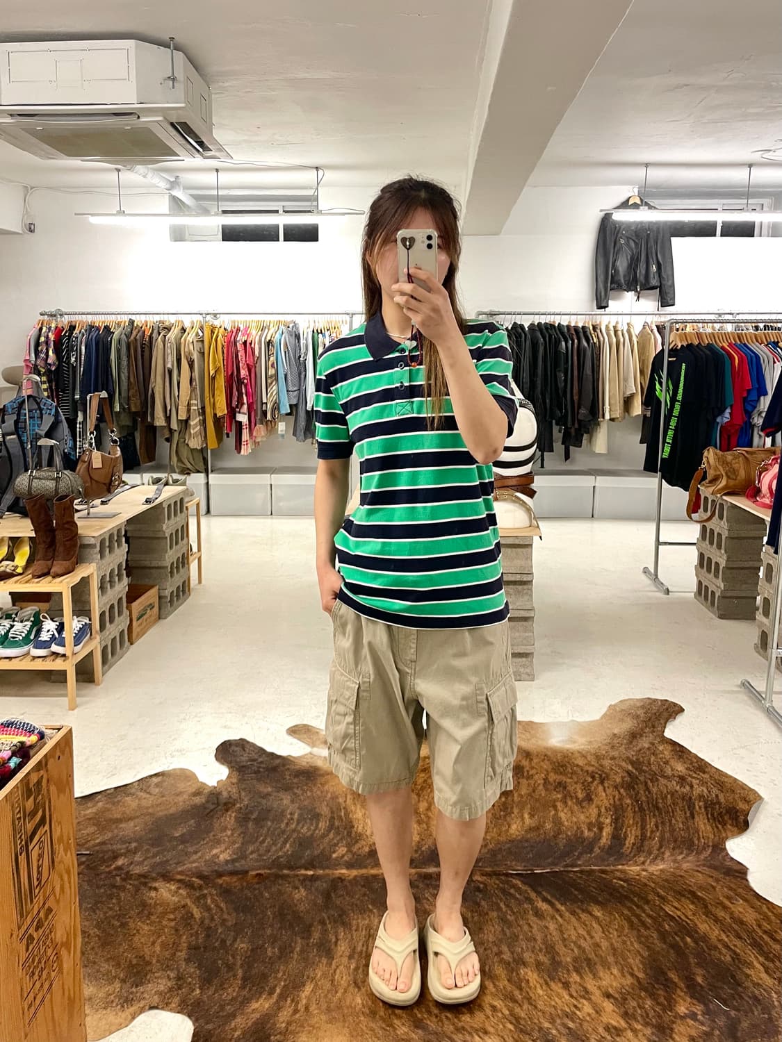 BENETTON stripe collar t-shirts 베네통 카라티 상품이미지2