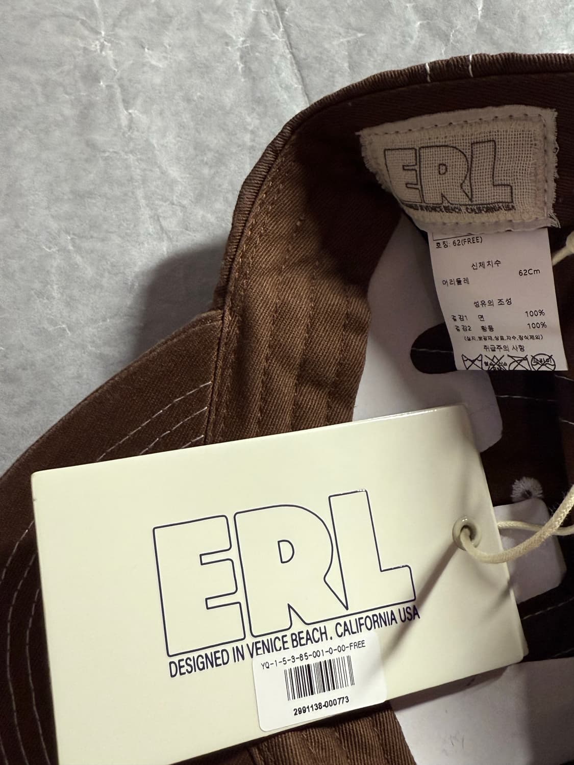 [OS] ERL 베니스 캡 브라운 상품이미지5