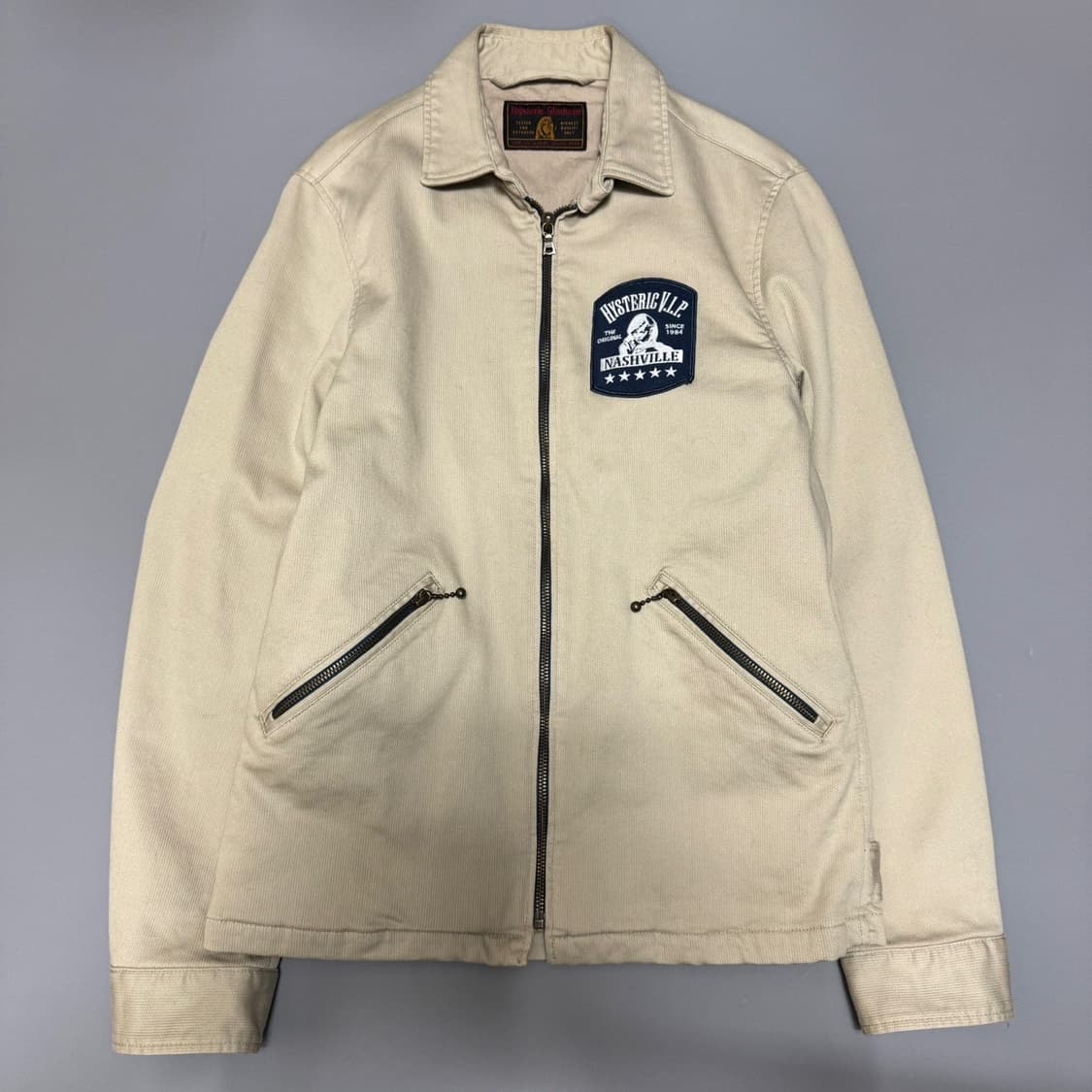 히스테릭글래머 아이보리컬러 캔버스 코튼 히스테릭걸 패치 워크 자켓 상품이미지7