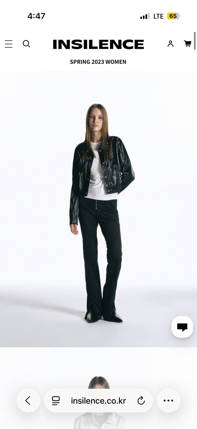 메탈릭 바이커 자켓 BLACK 상품이미지1