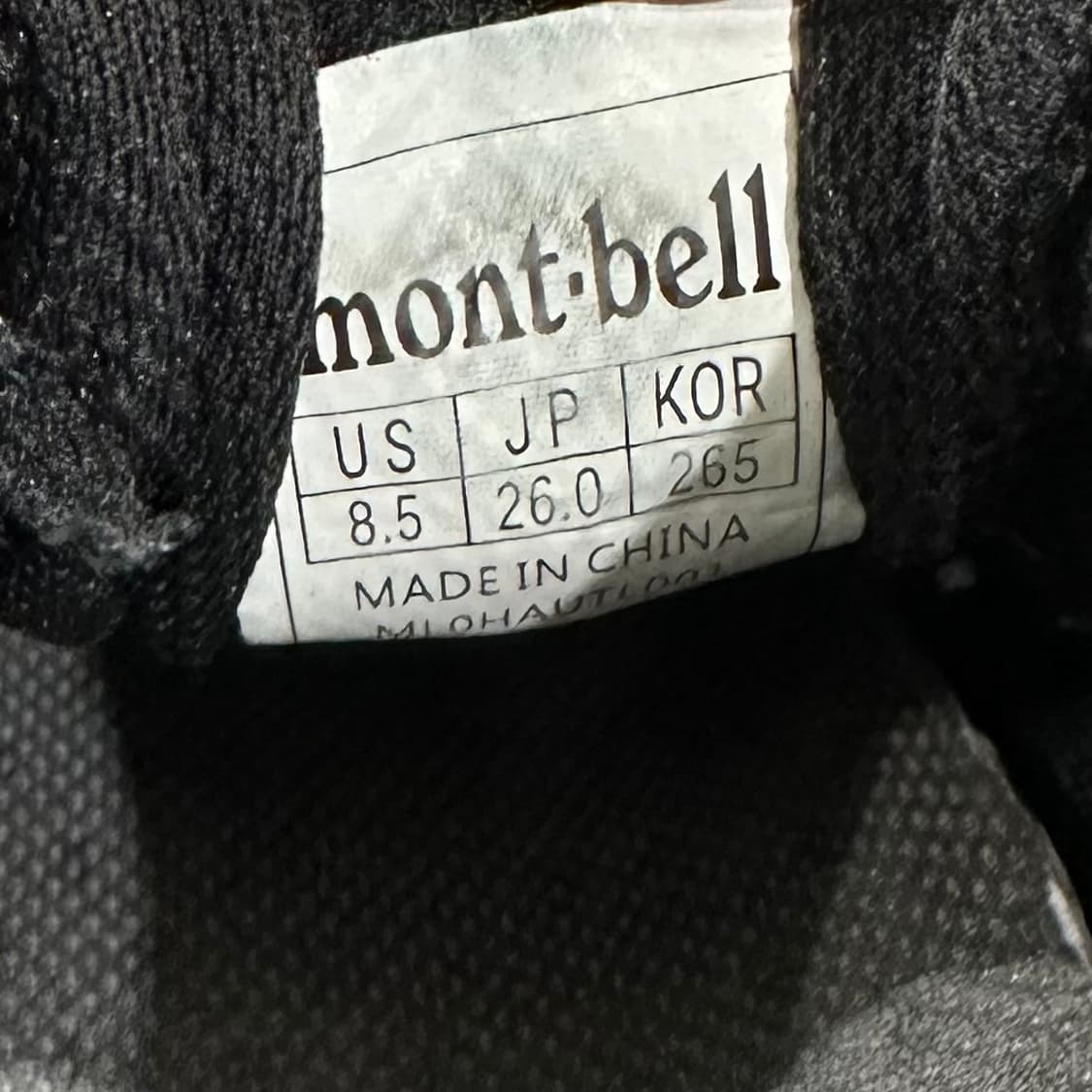 265) 몽벨 운동화 남성 남자 고프코어 신발 모션스텝 블랙 상품이미지10